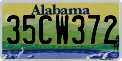 AL license plate 35CW372