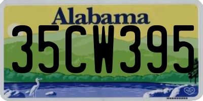 AL license plate 35CW395