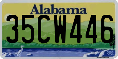 AL license plate 35CW446