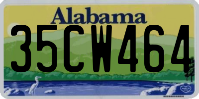 AL license plate 35CW464