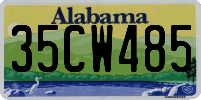 AL license plate 35CW485