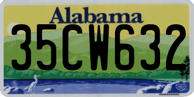 AL license plate 35CW632