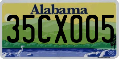 AL license plate 35CX005