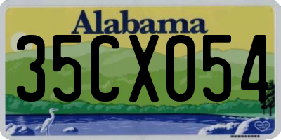 AL license plate 35CX054