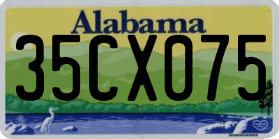 AL license plate 35CX075