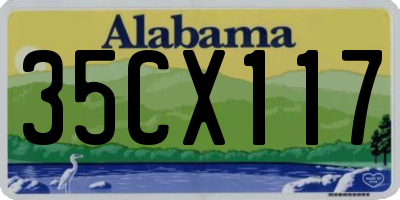 AL license plate 35CX117