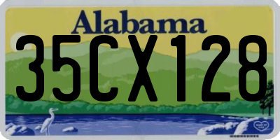 AL license plate 35CX128