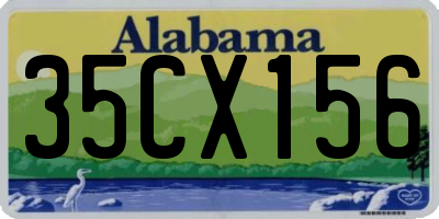 AL license plate 35CX156