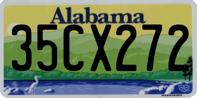 AL license plate 35CX272