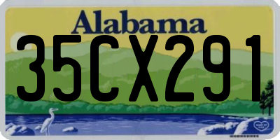 AL license plate 35CX291