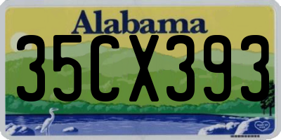 AL license plate 35CX393