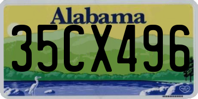 AL license plate 35CX496