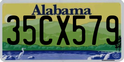 AL license plate 35CX579