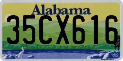 AL license plate 35CX616