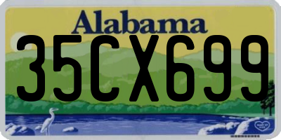 AL license plate 35CX699