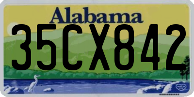 AL license plate 35CX842