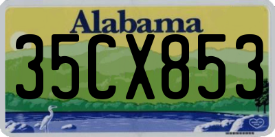 AL license plate 35CX853