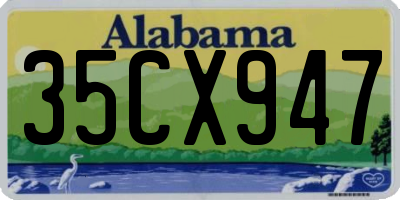 AL license plate 35CX947
