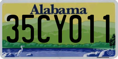 AL license plate 35CY011