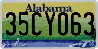 AL license plate 35CY063