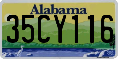 AL license plate 35CY116
