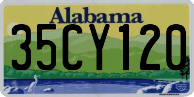 AL license plate 35CY120