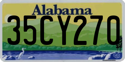 AL license plate 35CY270