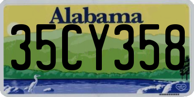 AL license plate 35CY358