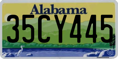 AL license plate 35CY445