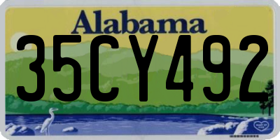 AL license plate 35CY492