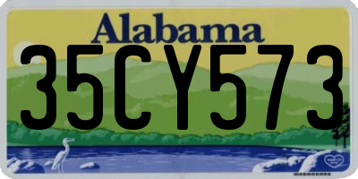 AL license plate 35CY573
