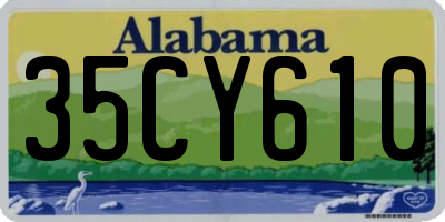 AL license plate 35CY610