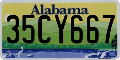 AL license plate 35CY667
