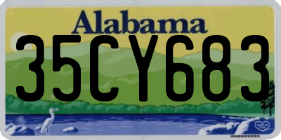 AL license plate 35CY683
