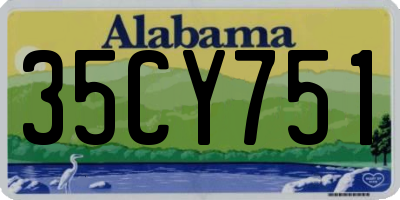AL license plate 35CY751