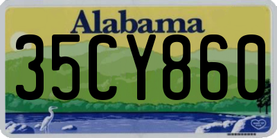 AL license plate 35CY860
