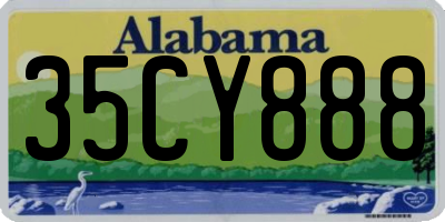 AL license plate 35CY888