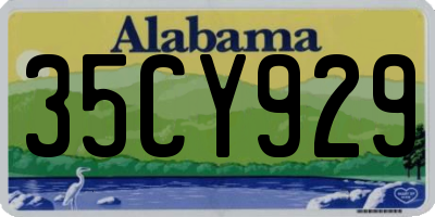 AL license plate 35CY929