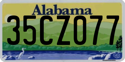 AL license plate 35CZ077