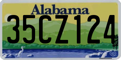 AL license plate 35CZ124