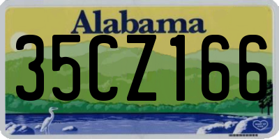 AL license plate 35CZ166