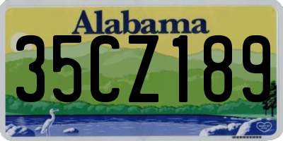 AL license plate 35CZ189