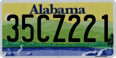 AL license plate 35CZ221