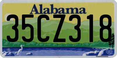AL license plate 35CZ318