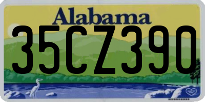 AL license plate 35CZ390