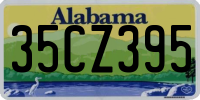 AL license plate 35CZ395