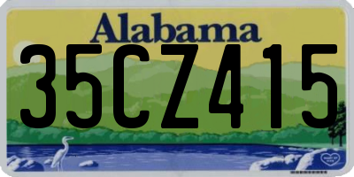AL license plate 35CZ415