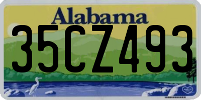 AL license plate 35CZ493