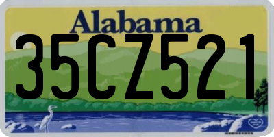 AL license plate 35CZ521