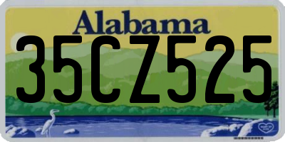 AL license plate 35CZ525